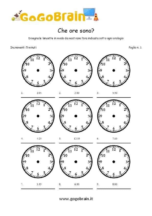 orologio muto 5minuti