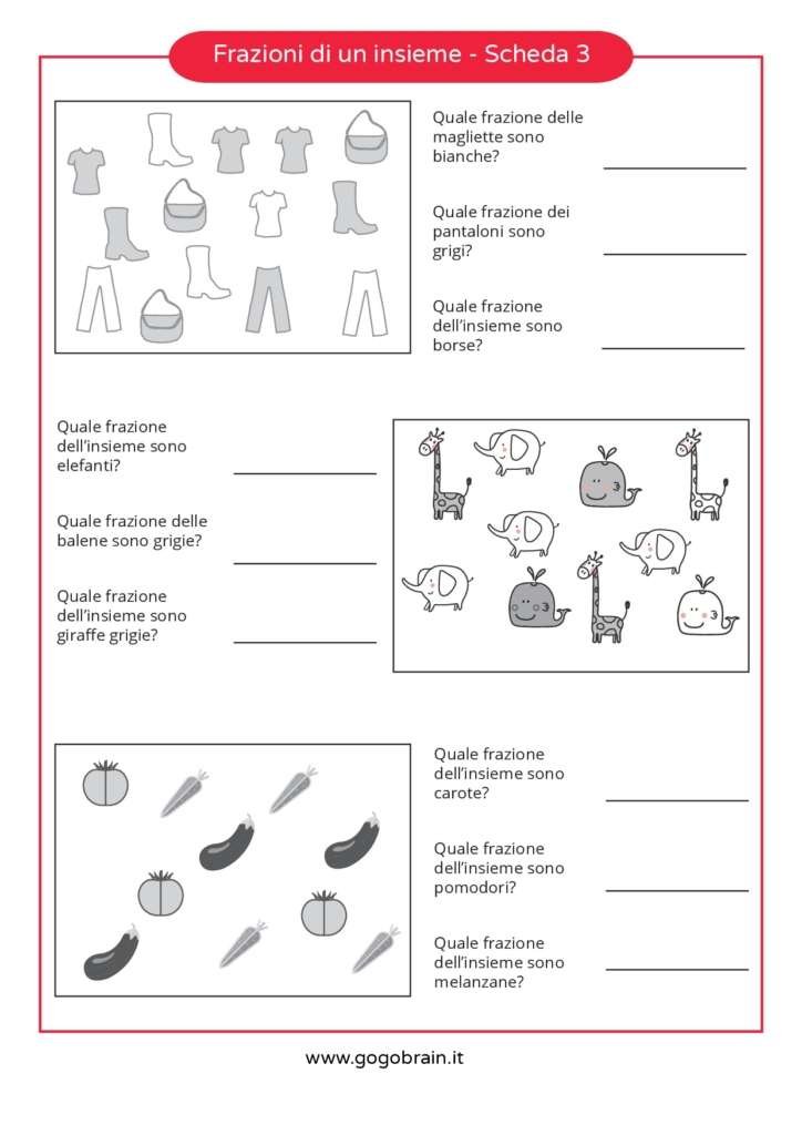 Frazioni di un insieme