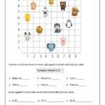 Esercizio sulle coordinate per bambini