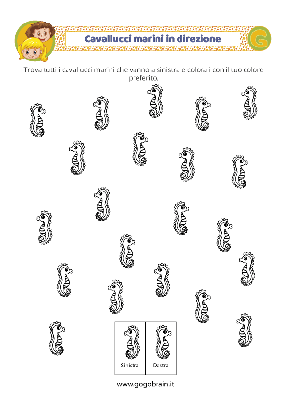 Cavallucci marini sinistra o destra