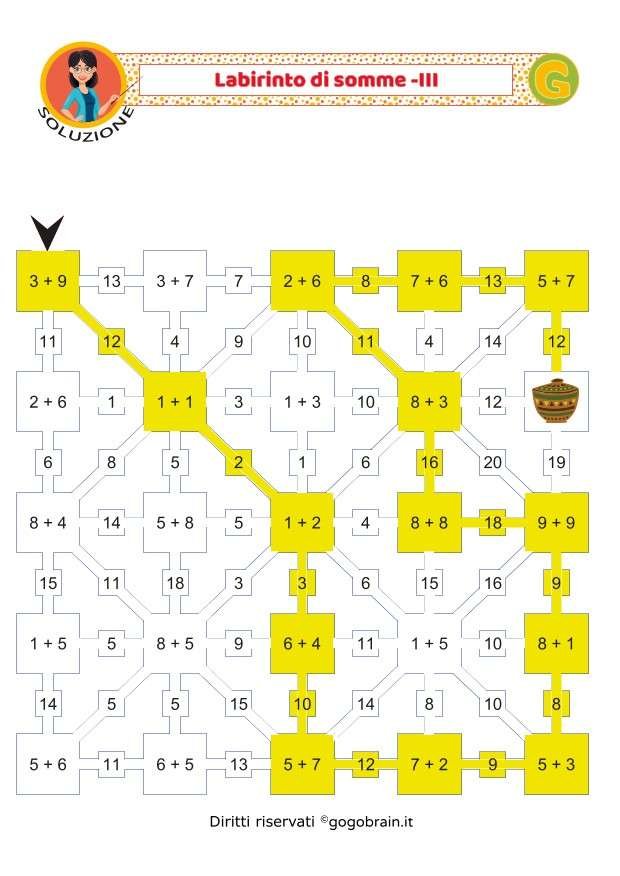 labirinto somma 3