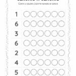 Scheda scuola dell'infanzia per ila comprensione dei numeri