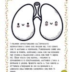 Scheda per bambini sui polmoni.
