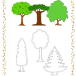 Colora e ritaglia attività manuale per bambini