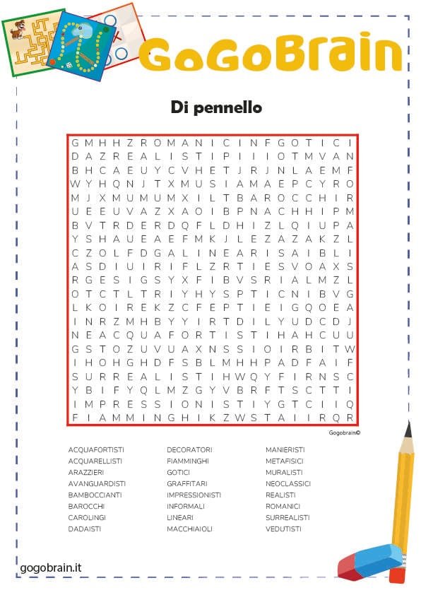 Cercaparole sulle correnti pittoriche