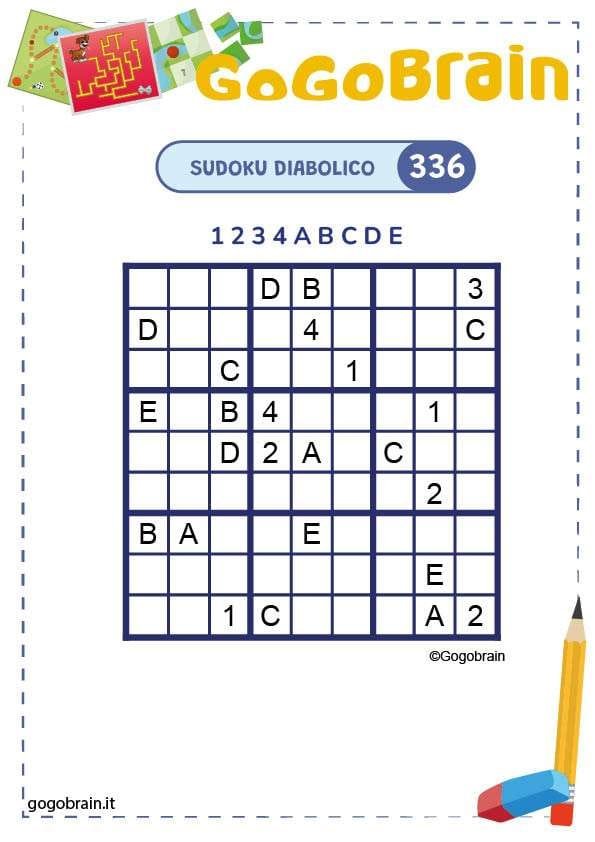 Sudoku con lettere e numeri 336