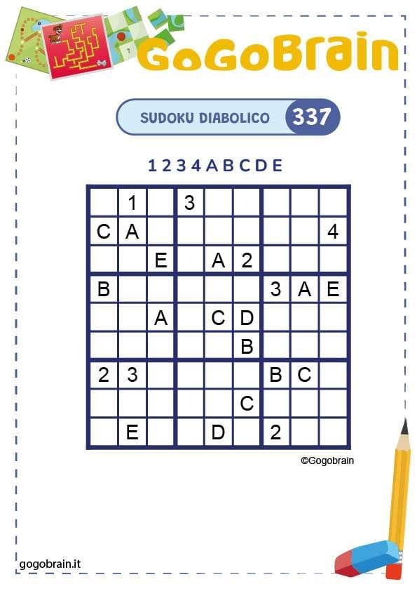 Sudoku con lettere e numeri 337