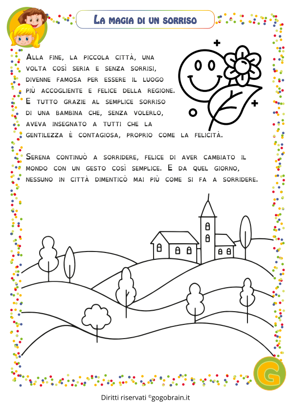 Racconto educativo sul potere del sorriso e della gentilezza