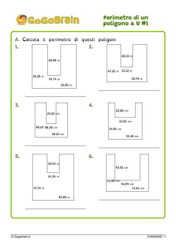 Perimetro poligono U 1-1