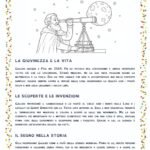 Galileo Galilei osserva le stelle con il cannocchiale, disegno da colorare.