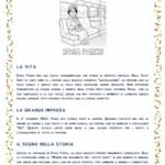 Disegno da colorare di Rosa Parks seduta su un autobus storico.