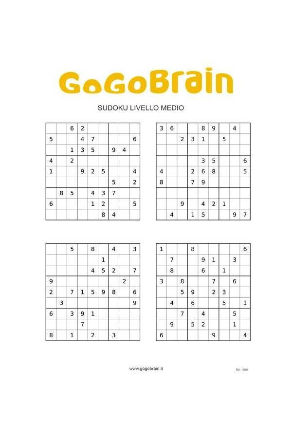 Sudoku difficoltà media - 2