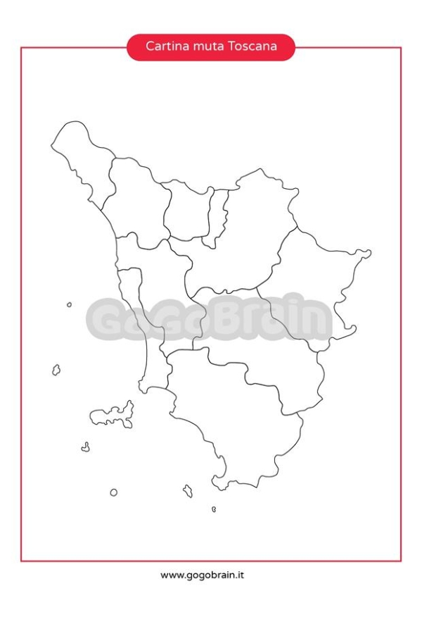 Carta muta della Toscana