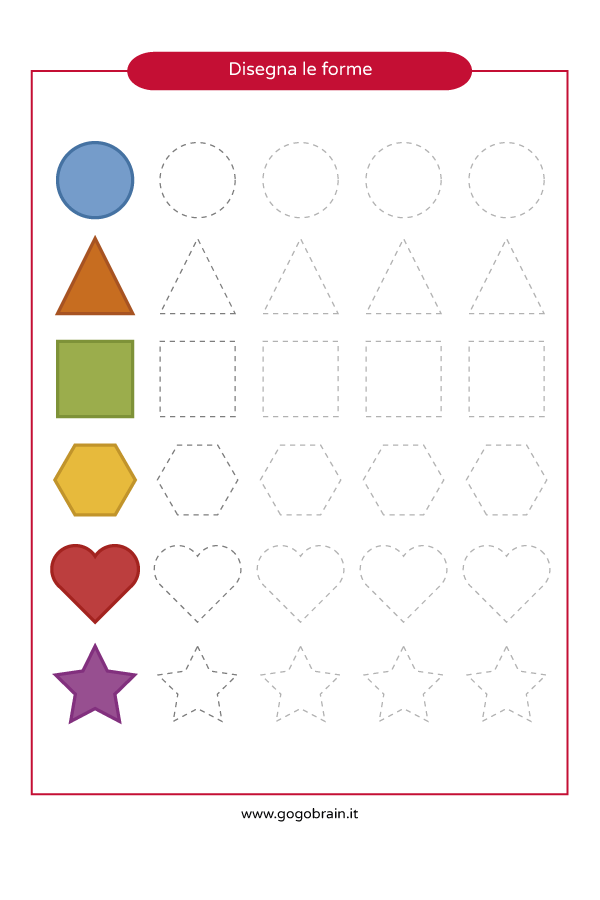 Disegna le forme con i tracciati