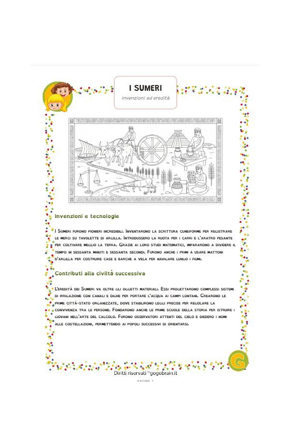 I Sumeri - Le invenzioni e l'eredità