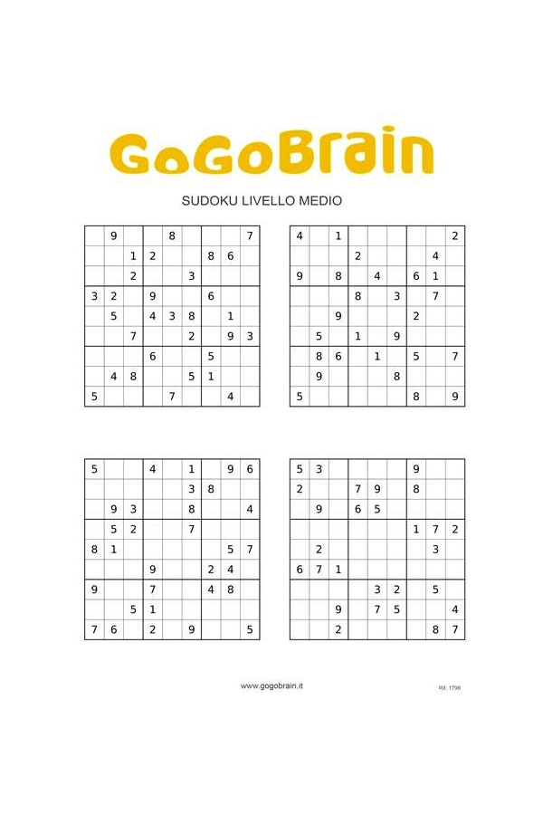 Sudoku difficoltà media - 6