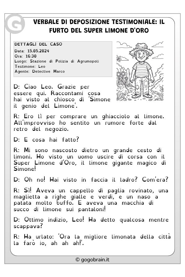 Il furto del Limone d'Oro