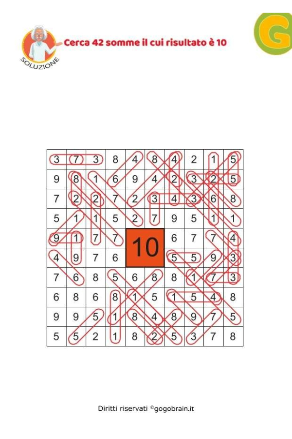 Cerca 42 somme il cui risultato &egrave; 10
