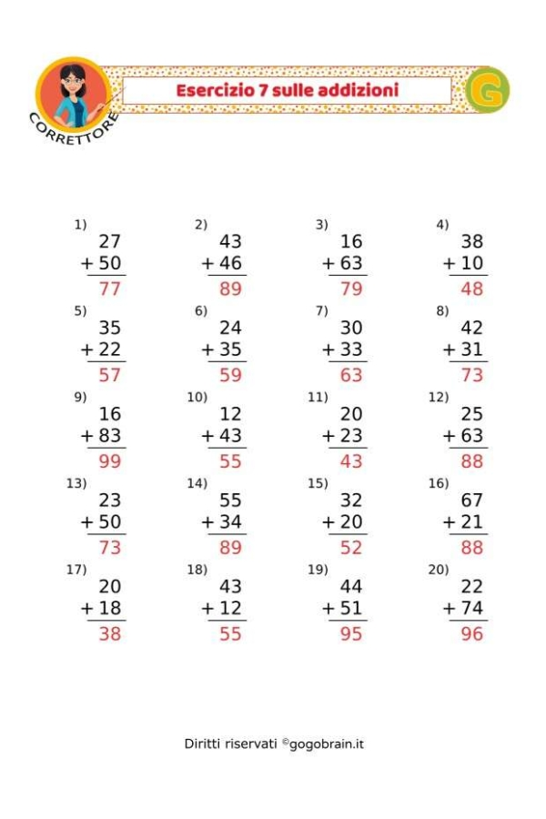 Addizioni 7