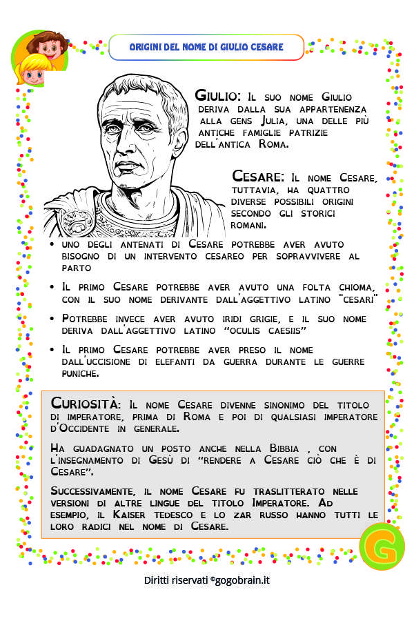 Le origini del nome di Giulio Cesare