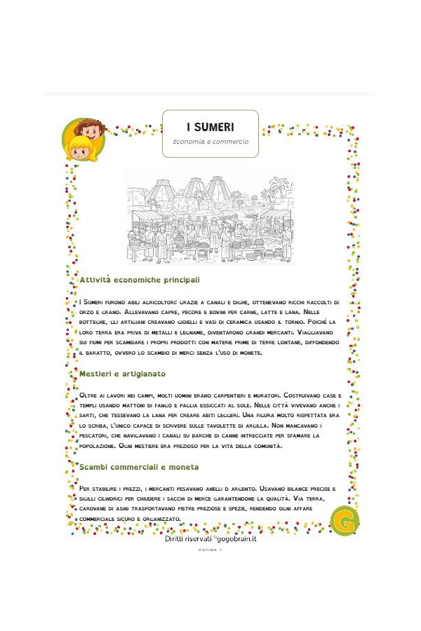 I Sumeri - L'economia e i commerci