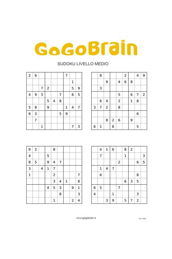 Sudoku difficoltà media - 3