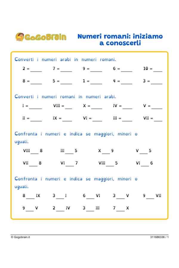 Numeri romani: iniziamo a conoscerli