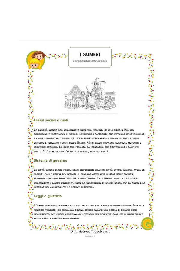 I Sumeri - L'organizzazione sociale