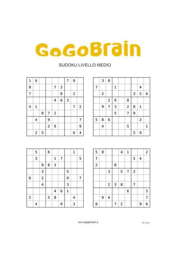 Sudoku difficoltà media - 5