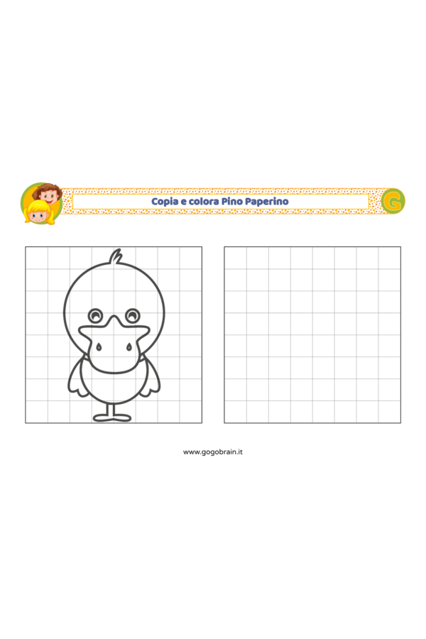 Copia e colora Pino Paperino
