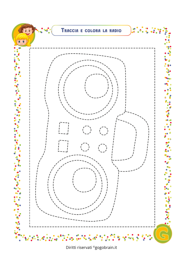 Traccia e colora la radio