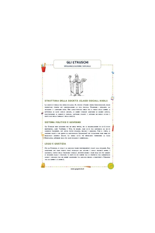 Gli Etruschi: l'organizzazione sociale