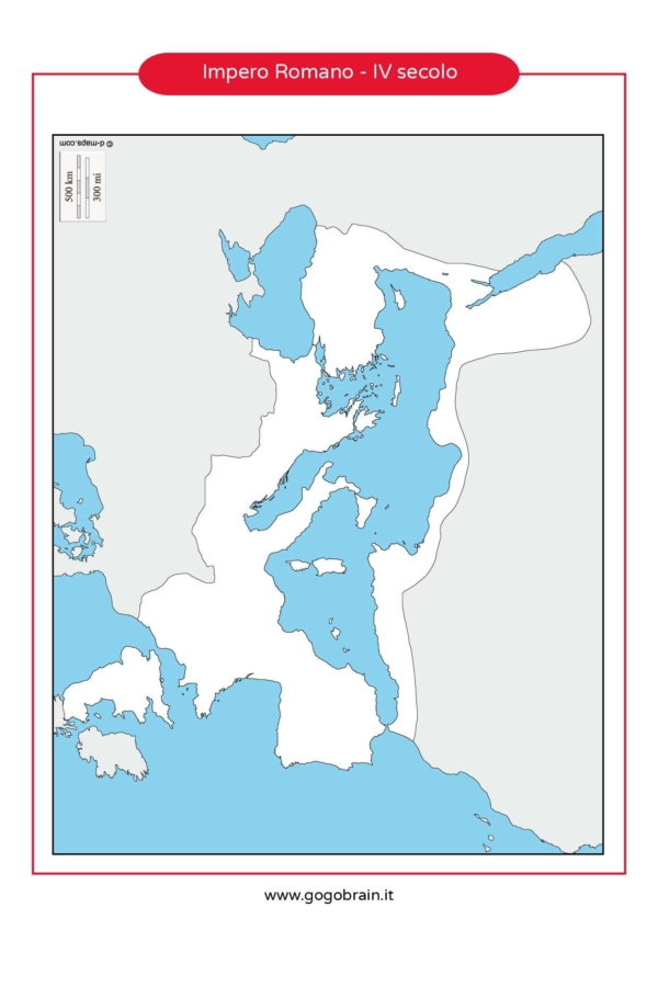 Cartina muta dell'Impero Romano