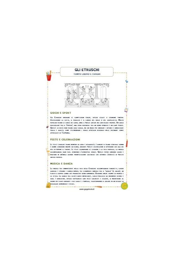 Gli Etruschi: tempo libero e svaghi