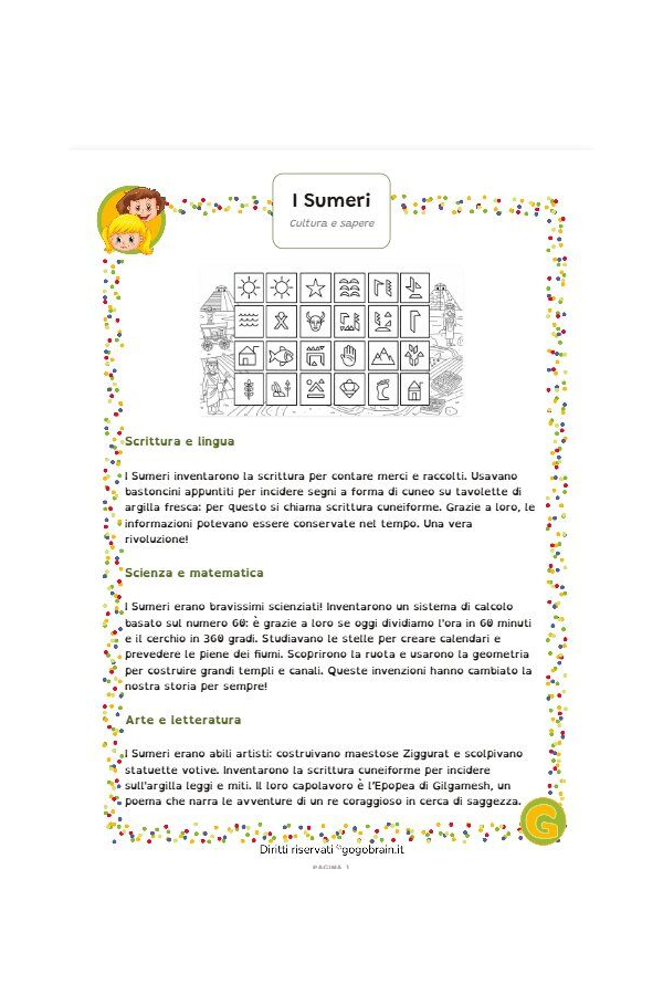 I Sumeri - Cultura e sapere