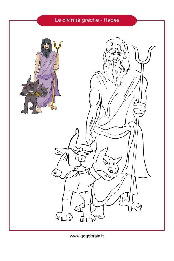Le divinità greche da colorare - Hades