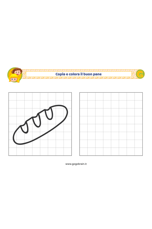 Copia e colora il pane