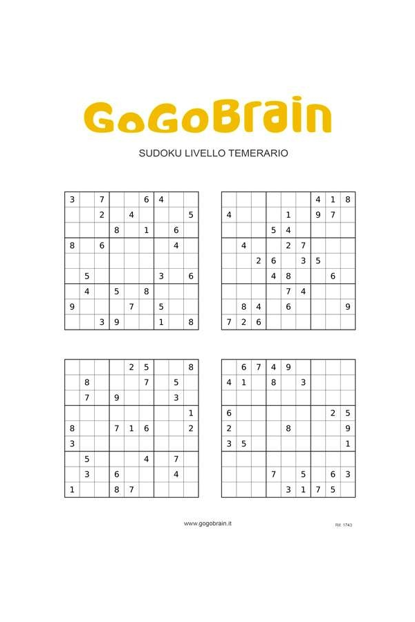 Sudoku difficoltà diabolica - 5