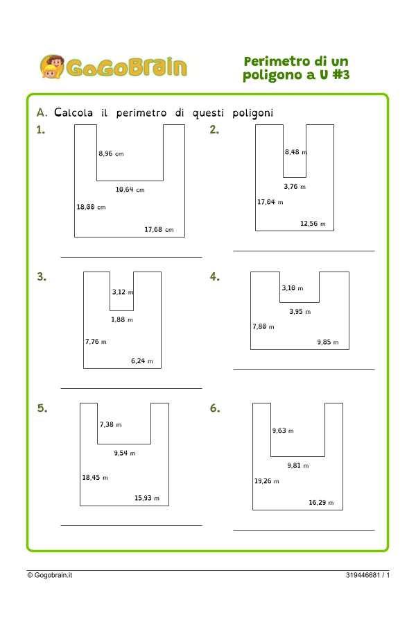 Calcolo del perimetro di un poligono con forma a U #3
