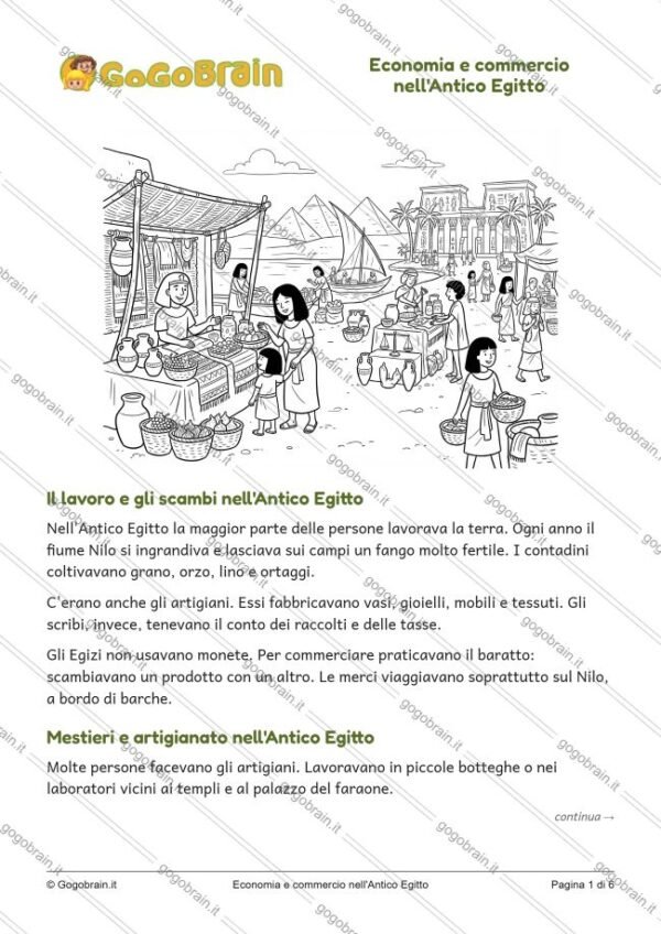 L'economia e i commerci nell'Antico Egitto