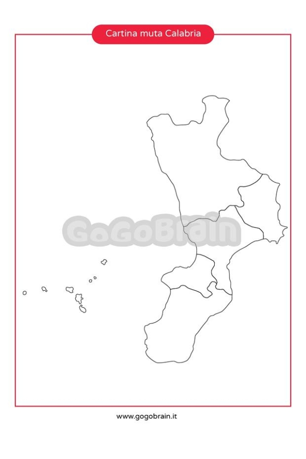 Carta muta della Calabria