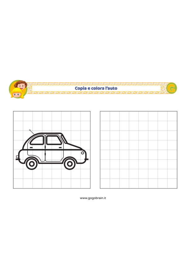 Copia e colora l'auto