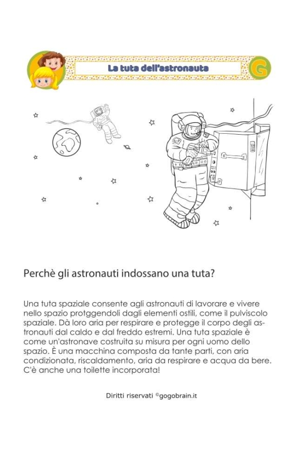 La tuta dell'astronauta