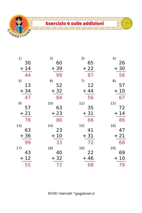 Addizioni 6